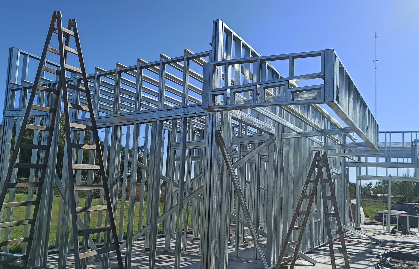 Estructura Steel Frame en obra
